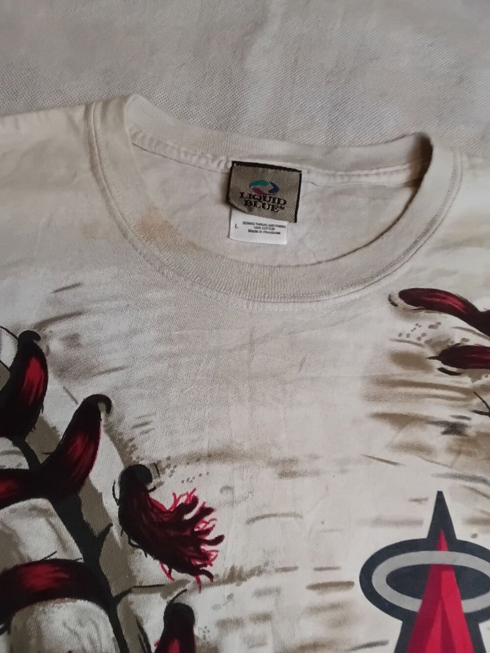 Liquid Blue Los Angeles Angels Hardball T-Shirt Large Bronze Tag 2014 - Picture 6 of 10